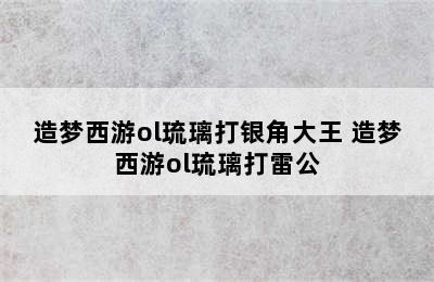 造梦西游ol琉璃打银角大王 造梦西游ol琉璃打雷公